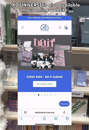 Don’t worry, guys! XD UNIVERSE is online too! 💻✨ We get it, distance or busy schedules shouldn’t stop you from shopping for your K-pop merch! 🫣💖 Shop your fave K-pop merch on our website (link in bio) 💻✨ Or if you’re nearby, come visit us at XD UNIVERSE, SS15! 📍 XD UNIVERSE, SS15 🕙 10AM–9PM daily 💻 Link in bio #kpopstoremalaysia #xduniverse #xduniversemy #xycabc #fyp