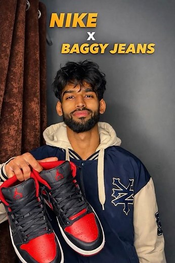 Nike Air Jordan x Baggy Jeans= Street Style Combo You Can’t Miss 👟🪽 #nikeairjordan