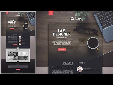 Photoshop Website Design Tutorial - Stylish Portfolio With Grain Texture
