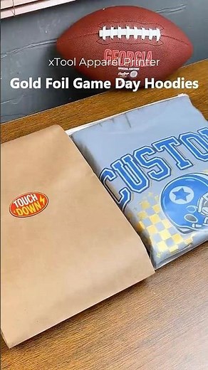 ⭐️xTool Apparel Printer : Gold Foil Hoodies