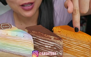 【SAS ASMR】小姐姐吃千层小蛋糕(◦˙▽˙◦)