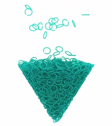 How would you entangle C-shaped hooks? #granular #physics #networks #entanglement