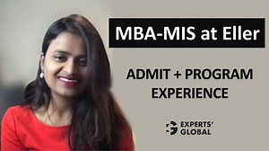 MBA-MIS dual degree admit and program experience at Eller College of...