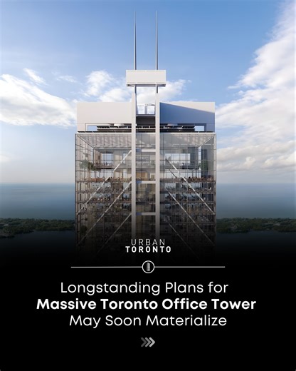 UrbanToronto on Instagram: "🏙️ One of the most ambitious Toronto proposals from the last decade may actually be silently moving forward behind the scenes! Plans for The Hub, a new office supertall that would rise front and centre along Toronto’s skyline, seem to be progressing — with @oxfordpropgroup actively searching for a new anchor tenant, while reportedly already securing smaller tenants. Up until recently, many believed that Toronto wouldn’t see the addition of another major office