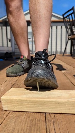 51K views · 161 reactions | Ouch...Testing two work shoes for anti puncture and which one actually works. #workboots #workshoes #test #ouch #nailedit | Revive Home Tips | Facebook