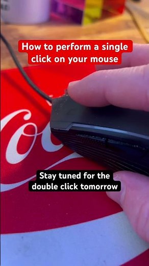 How to perform a single click on your mouse. Tomorrow, we’ll double click. ￼#lifehacks #lifeskills