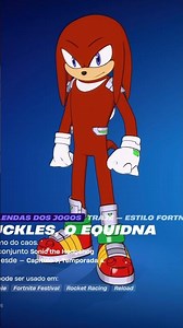 KNUCKLES THE ECHIDNA REVIEW | Fortnite skin quick test. #meroh #fortnite #sonic #knuckles #skin