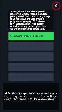 QUIZ,USMLE Neurology Case Studies: Seizures and Sleep