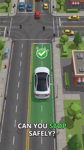 🔥 Yellow Light? DON’T Make This Mistake! 🚦 #drivingtips #drivingtips #drivingtutorial