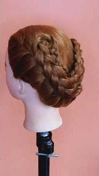 Do you know how to french braid? Then this is an updo for you to try! # updohairstyles # Shorts #