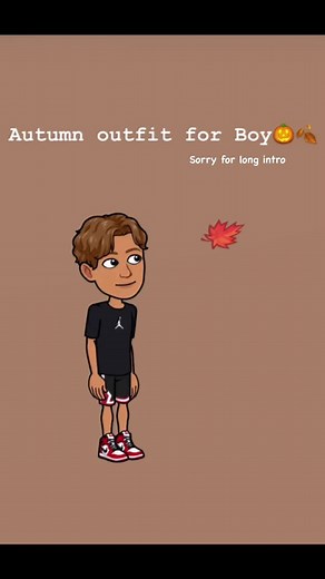 Fall Bitmoji Outfits for Boys 🍂🍁🤎 | Autumn Style Ideas