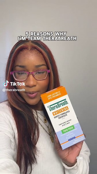 Looking for new toothpaste? Get whiter teeth in 1 week* with TheraBreath Whitening Toothpaste🌟 #therabreath #teethwhitening #whiteteeth #toothpaste *with twice daily brushing