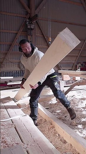 Step-by-step timber frame roof truss build