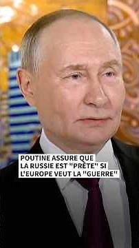 Russie: Poutine dit être prêt face à l'Europe