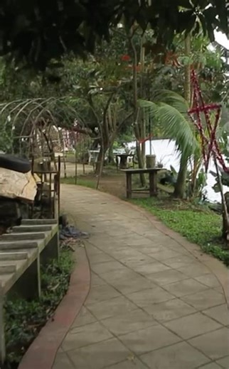 Sampaloc lake path, Philippines