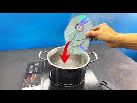 Boiling CDs on an induction cooktop with silicone! The secret to making thousands of dollars