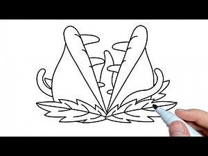 How to draw a Carnivorous Plant Venus Flytrap | Drawing Venus Flytrap easy step by step