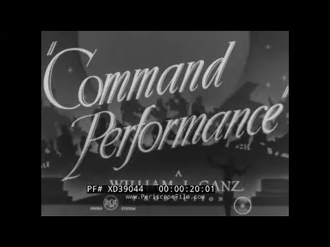 “COMMAND PERFORMANCE” 1949 RCA VICTOR 78 RPM & 45 RPM RECORD MANUFACTURING PART 1 XD39044