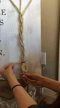 Instructions to tie off braid