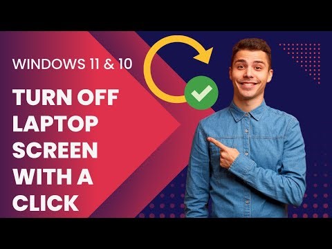 How to Turn off Windows 11 or 10 Laptop Screen with a Click