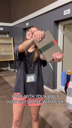 Grace Bible Church Youth on Instagram: "Posing with our bibles how guys pose with fish they caught 🐟🎣"