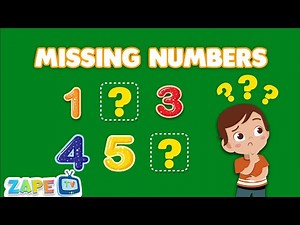 🎶 Missing Numbers Song for Kids | Fun Counting Practice 🎶 | Zape Tv | Kids Song