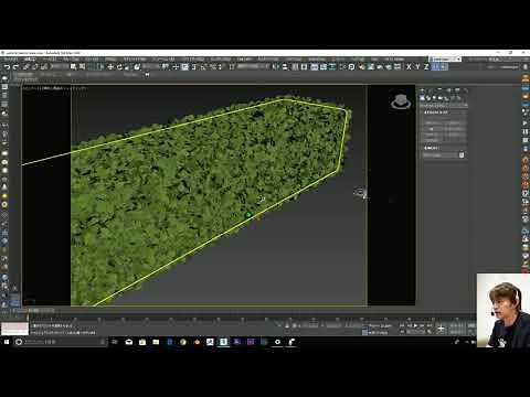 3dsMax Making Hedges パーティクルを使った低木(生垣)の作成 例