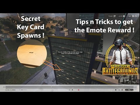 Deston | Secret Key Card and Door Locations | Tips 'n Tricks | PUBG Battlegrounds | Emote Reward