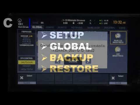 Behringer X32: The Backup And Shutdown Command