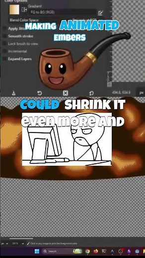 Glowing Effect in GIMP: 20-Second Recap! #gamedev #arttutorial #gimp #opensource
