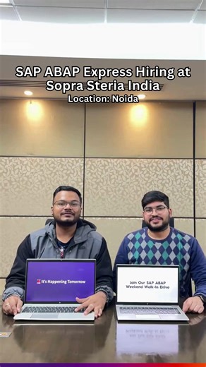 Tomorrow could be the turning point for SAP ABAP professionals. ​ This Saturday, Sopra Steria India invites experienced SAP ABAP professionals to be part of its Express Weekend Walk-In Hiring Drive, designed to simplify and accelerate the hiring journey for exceptional talent.​ Engage directly with SAP experts, complete all interview discussions within the day, and gain the opportunity to receive a job offer on the same day.​ Walk-in details:​ Date: Saturday, 17 January 2026​ Reporting Time: 10: