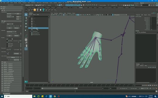 手指骨骼自动匹配