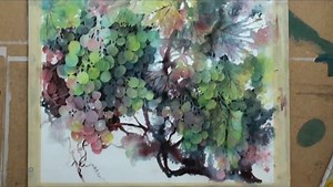 Watercolor Painting Demo: Grapes