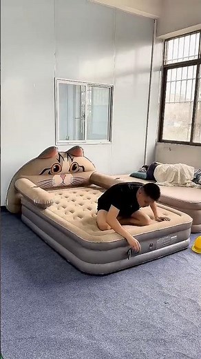 Multifunctional living room leisure inflatable airsofa, flocked inflatable sofa air bed, out #share