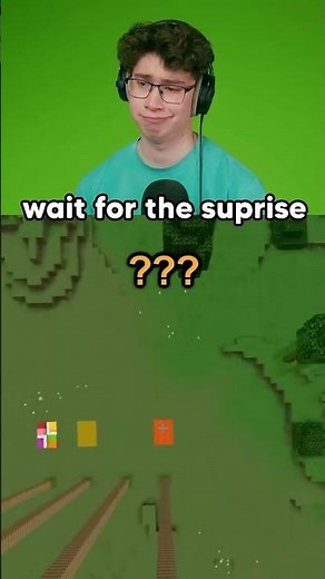 Wait For The Surprise in Minecraft!🤔 #reaction