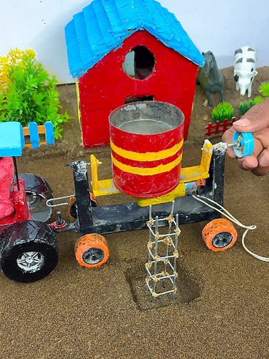 DIY Handmade Tractor: Mini Construction Machine Project