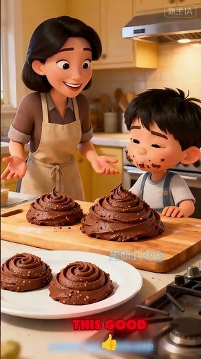 Chocolate Poop Prank! 😂 🍫 Mom's Kitchen Magic Stuns Kid! #funny #prank