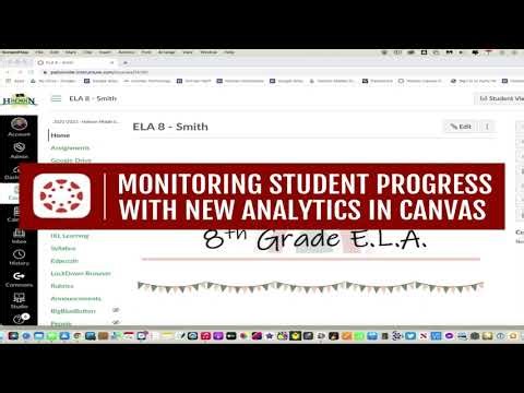 Monitoring Student Progress with New Analytics in Canvas