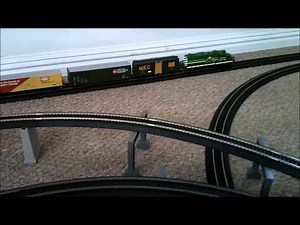 V60 Mehano, Atlas and Model Power trains on power loc & ez track