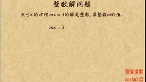 3.20 整数解问题