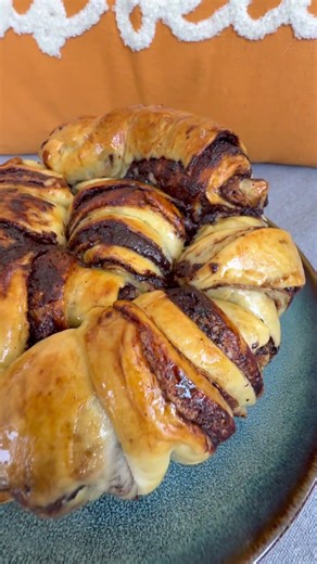 Brioche croissant chocolaté