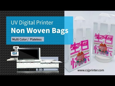 Non woven bags digital printing machine on site installation and training