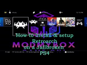 How to setup & install Retroarch on a jailbroken PS4.
