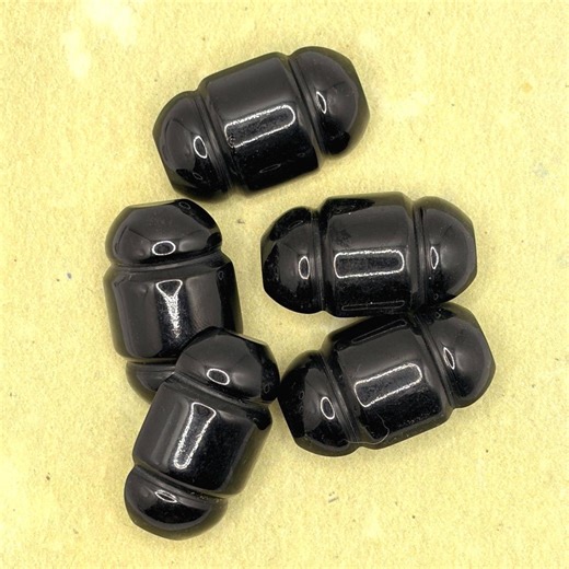 Vintage Black Plastic Buttons - Etsy