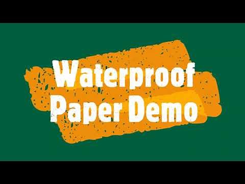 Waterproof Paper Demo