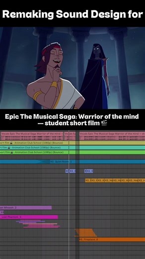 Epic The Musical Saga: Warrior of the mind (Sound Redesign) #epicthemusical #sounddesign #animation