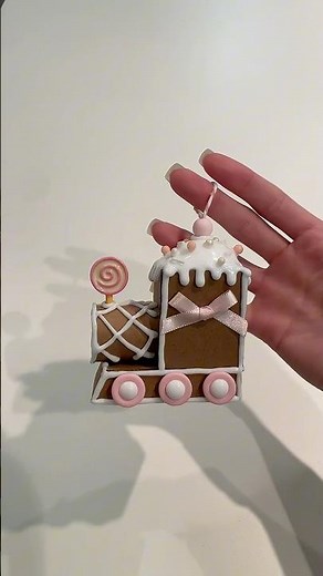 DIY Christmas gingerbread train 🚂🤍 #fy #diy #tutorial #christmas #manualidades #diynavidad