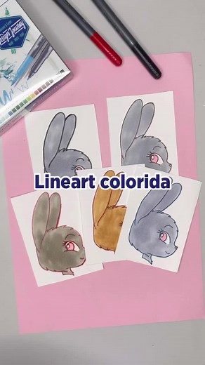Técnica de Line Art Colorida para Arte