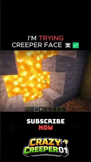 Creeper Face in Minecraft (Easy Build) 💚 | Minecraft Creeper Face Tutorial | #minecraft