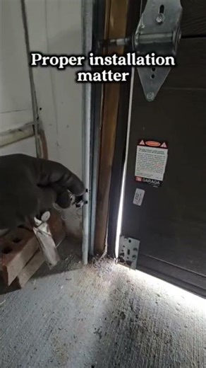 Garage Door Installed Uneven = Dangerous Problem